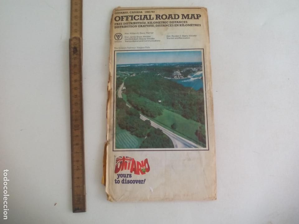 Mapas contempor&acirc;neos: MAPA DE CARRETERAS. ONTARIO. CANADA. OFFICIAL ROAD MAP.