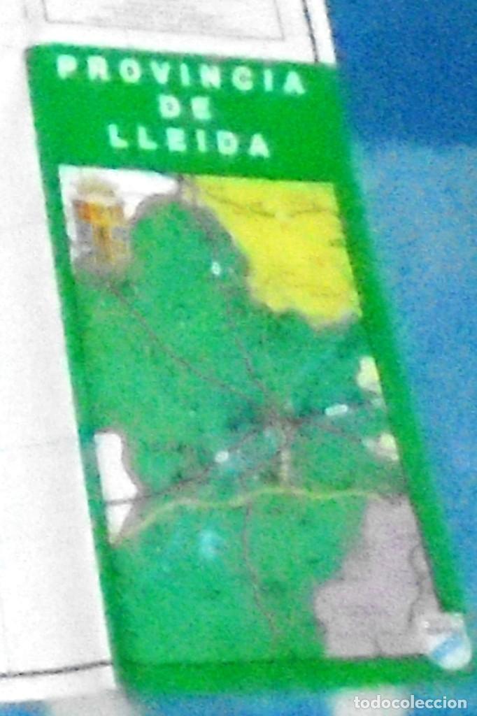 Mapas contempor&acirc;neos: Mapa de carreteras Prov&iacute;ncia de Lleida 1990 Editorial Pamias 90 x 110 cm