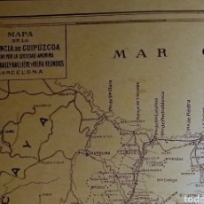 Mapas contemporáneos: PROVINCIA DE GUIPÚZCOA MAPA ANTIGUO 1935 BAILLY BAILLIERE. Lote 235613170