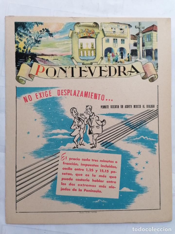 Mapas contempor&acirc;neos: MAPA DE LA PROVINCIA DE PONTEVEDRA, PUBLICIDAD MANUEL ALVAREZ E HIJOS , EDITOR MATEU-CROMO