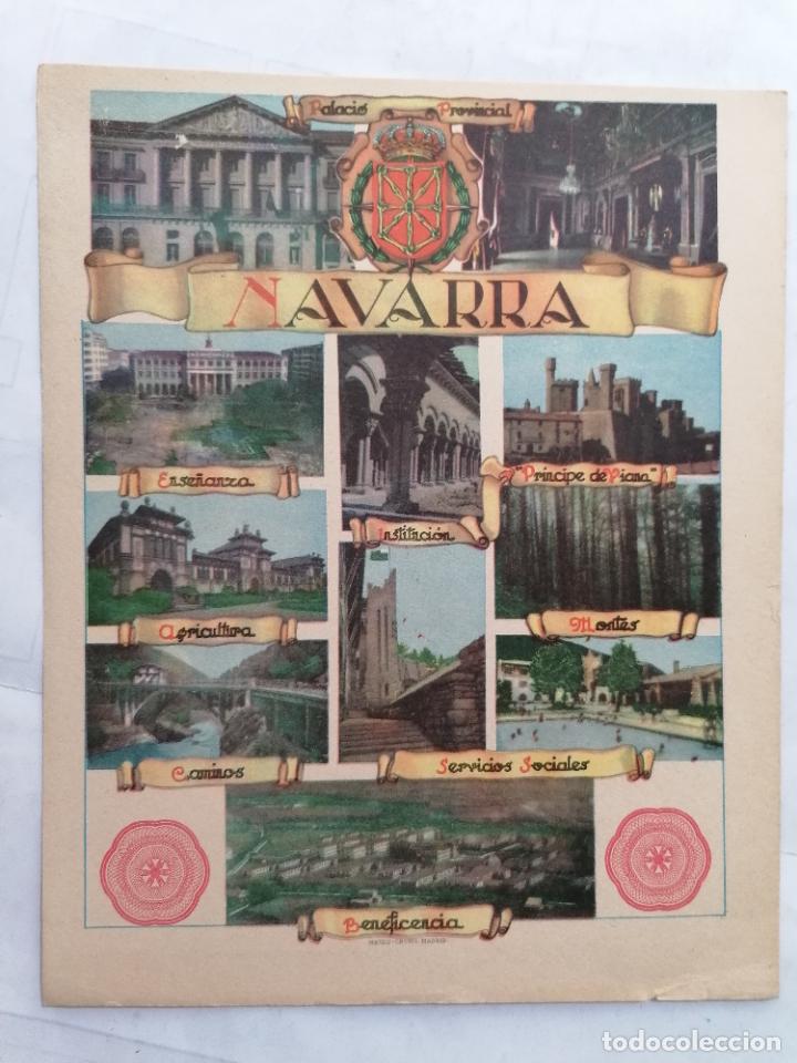 Mapas contempor&acirc;neos: MAPA DE LA PROVINCIA DE NAVARRA, PUBLICIDAD CASA TERE Y GIL Y COMPA&Ntilde;IA , EDITOR MATEU-CROMO