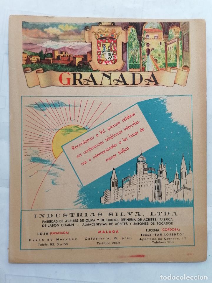 Mapas contempor&aacute;neos: MAPA DE LA PROVINCIA DE GRANADA, PUBLICIDAD INDUSTRIAS SILVA Y CO&Ntilde;AC OSBORNE , EDITOR MATEU-CROMO