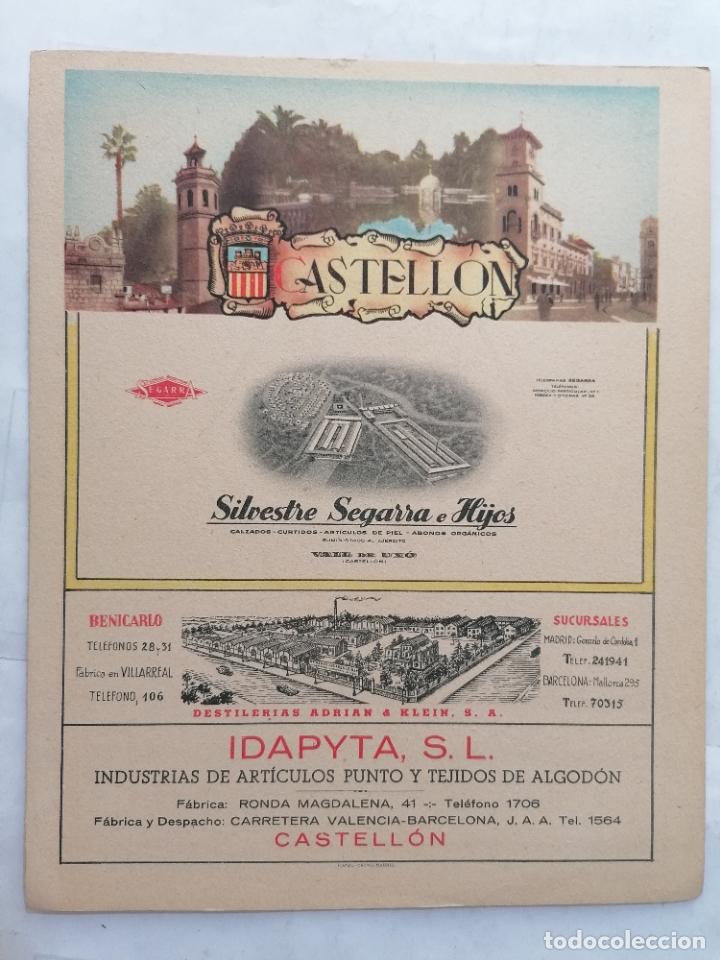 Mapas contempor&aacute;neos: MAPA DE LA PROVINCIA DE CASTELLON, PUBLICIDAD SILVESTRE SEGARRA E HIJOS , EDITOR MATEU-CROMO