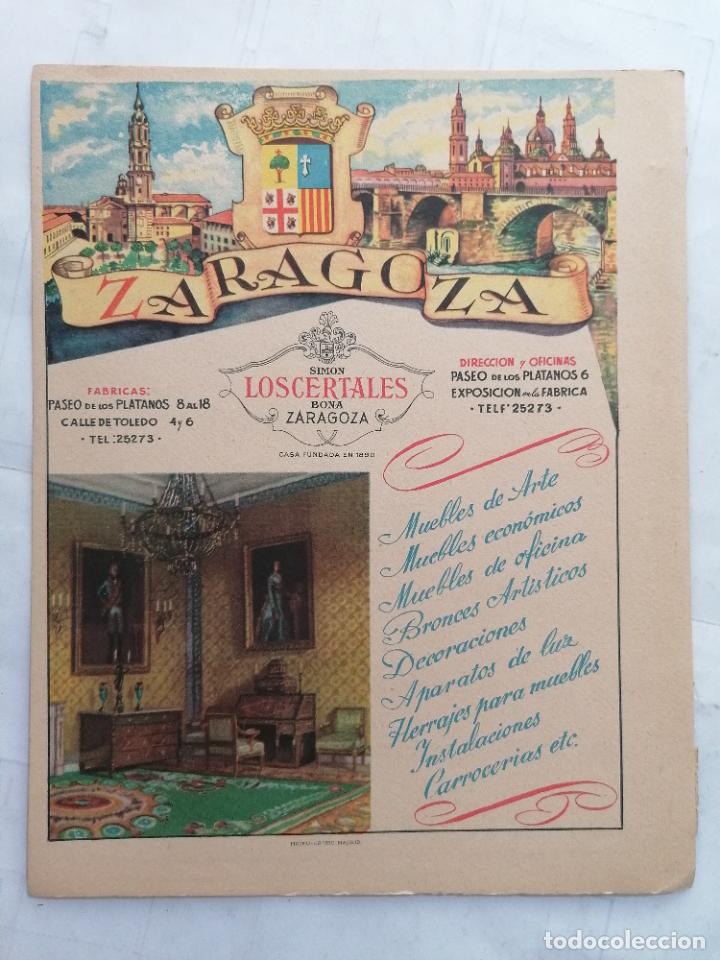 Mapas contempor&aacute;neos: MAPA DE LA PROVINCIA DE ZARAGOZA, PUBLICIDAD LOS CERTALES, EDITOR MATEU-CROMO