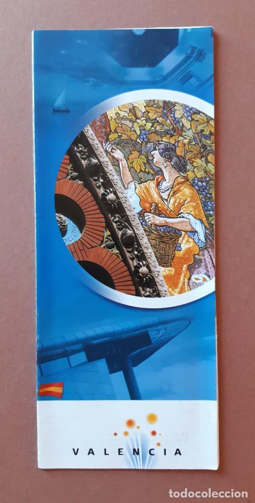 Mapas contempor&aacute;neos: PLANO CALLEJERO MAPA TUR&Iacute;STICO GU&Iacute;A DE VALENCIA. 2000.