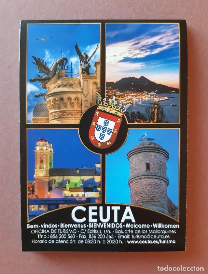 Mapas contempor&aacute;neos: PLANO CALLEJERO MAPA TUR&Iacute;STICO PUBLICITARIO DE CEUTA.