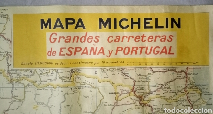 Mapa Michelin 1942 Grandes Carreteras De Espa Vendido En Venta
