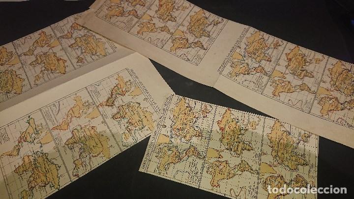 Mapas contempor&aacute;neos: LOTE DE 6 MAPAS POR AMBAS CARAS , ALGUNOS PARECEN RECORTES DE PLANCHA . LEER DESCRIPCION