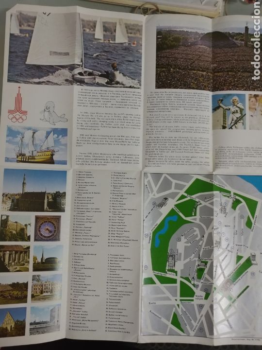 Mapas contempor&aacute;neos: Plano de Tallin . Sede olimpica 1980