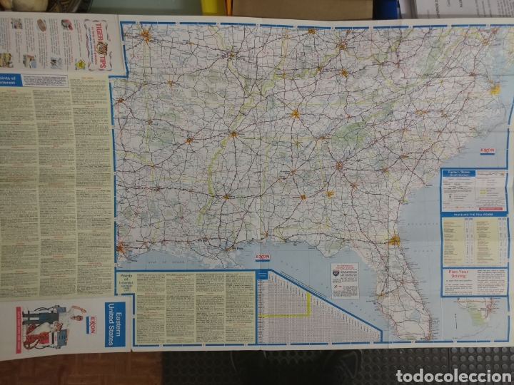 Mapas contempor&aacute;neos: Mapa USA eastern. Exxon a&ntilde;os 80 - Foto 3