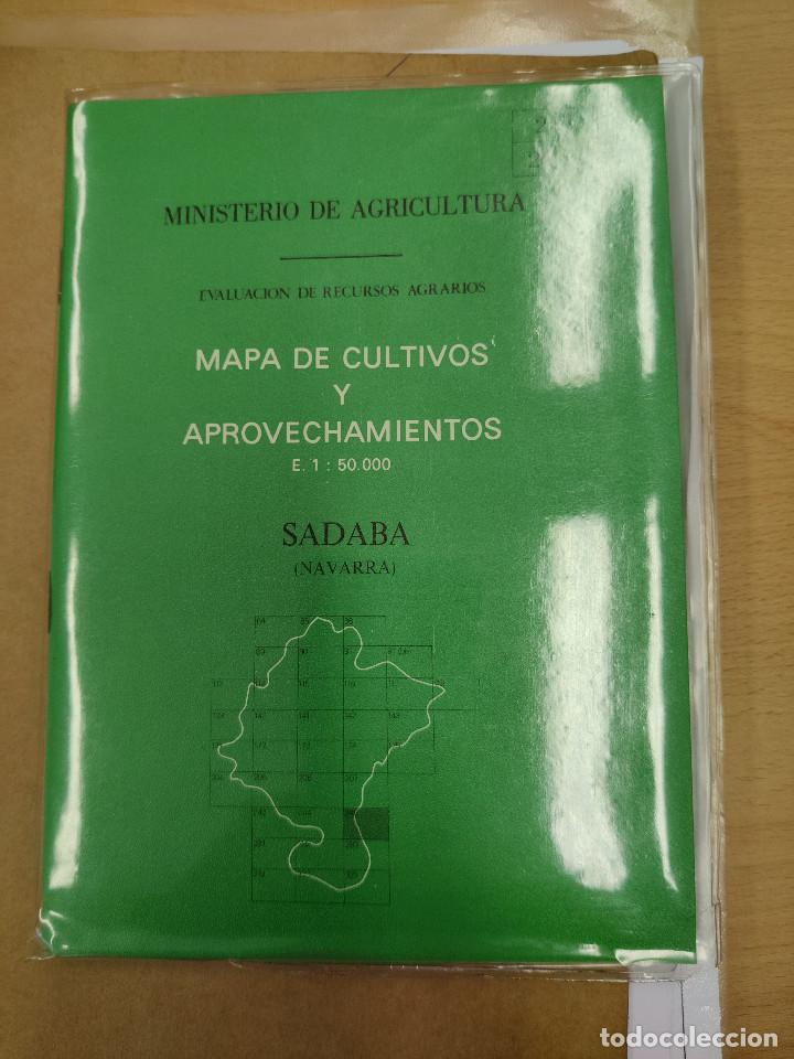 Mapas contempor&aacute;neos: mapa de cultivos y aprovechamiento. Sadaba (Navarra) - Foto 1