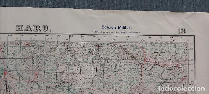Mapas contempor&aacute;neos: Mapa edici&oacute;n militar Haro 2&deg; edici&oacute;n 1953 - Foto 2