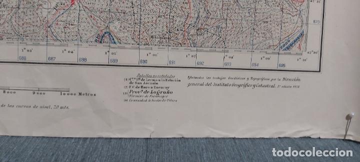 Mapas contempor&aacute;neos: Mapa edici&oacute;n militar Haro 2&deg; edici&oacute;n 1953 - Foto 3