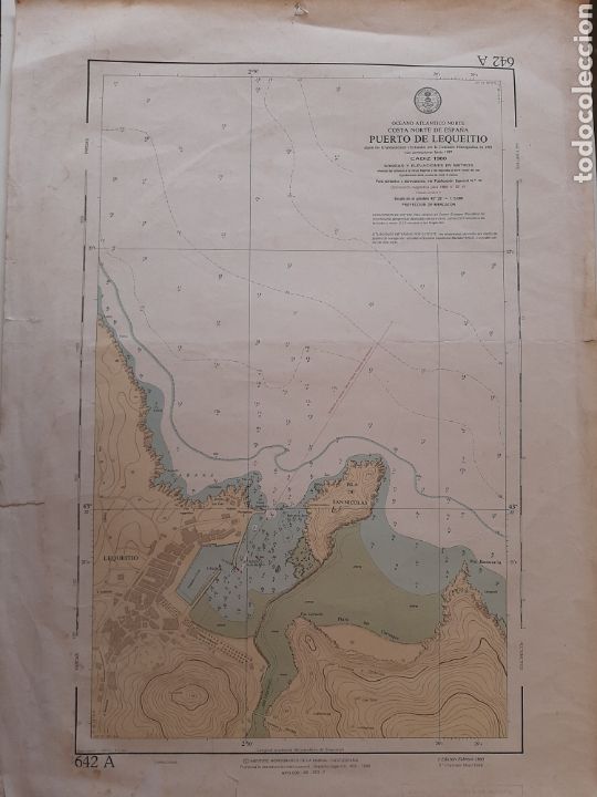 Mapas contempor&acirc;neos: Plano del Puerto de Lequeitio. 5&deg; edici&oacute;n. Mayo 1988
