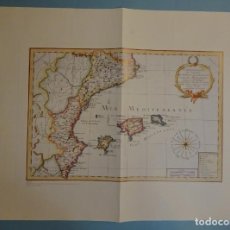 Mapas contemporáneos: REPRODUCCIÓN MAPA DEL REYNO DE VALENCIA, CATALUÑA Y MALLORCA, POR PHILIPPE PRETOT. PARÍS 1787 (28)
