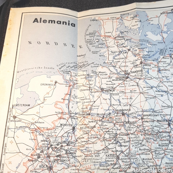 Mapas contempor&acirc;neos: (MBO) ANTIGUO MAPA - ALEMANIA (en espa&ntilde;ol)
