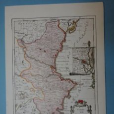 Mapas contemporáneos: REPRODUCCIÓN MAPA DEL REINO DE VALENCIA. PARÍS 1760 (24)