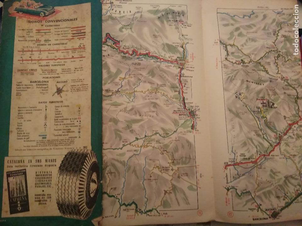 Mapas contempor&aacute;neos: MAPAS TURISTICOS DE ESPA&Ntilde;A FIRESTONE - CATALU&Ntilde;A - Foto 4