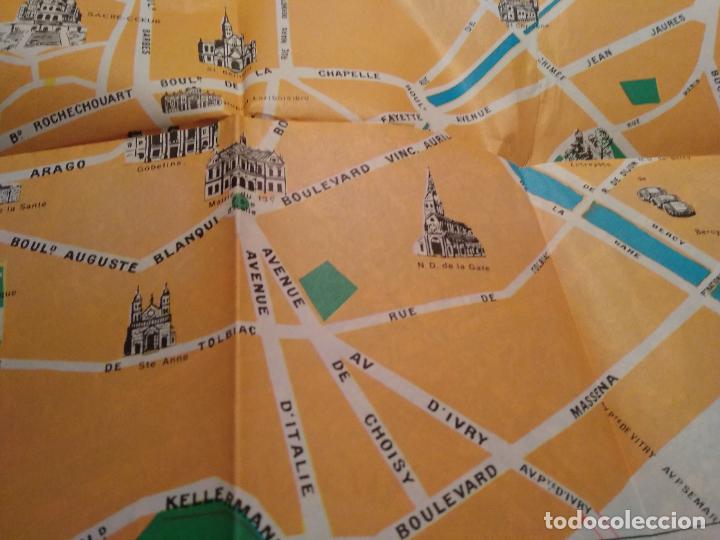Mapas contempor&aacute;neos: . PLAN DE PARIS - MONUMENTS - METRO - Foto 3