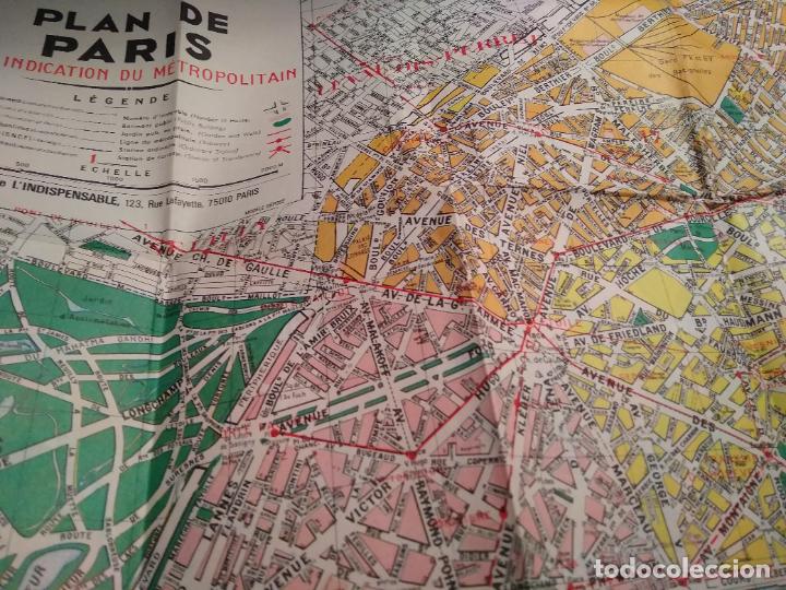 Mapas contempor&aacute;neos: . PLAN DE PARIS - MONUMENTS - METRO - Foto 4