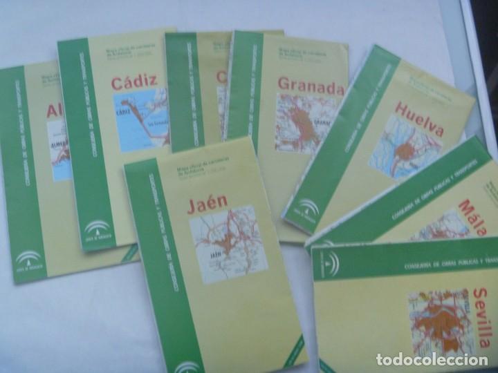 Mappe contemporanee: LOTE DE 8 MAPAS OFICILES DE CARRETERAS DE LAS PROVINCIAS ANDALUZAS. JUNTA DE ANDALUCIA, 2003-06