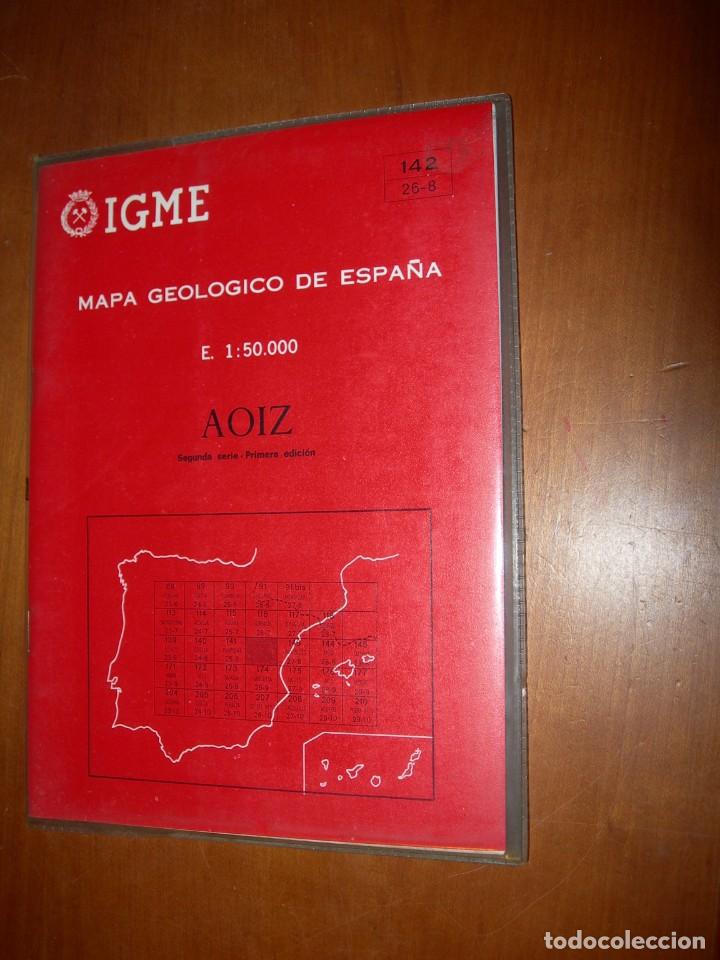 Mapas contempor&aacute;neos: AOIZ / MAPA GEOLO&Oacute;GICO DE ESPA&Ntilde;A