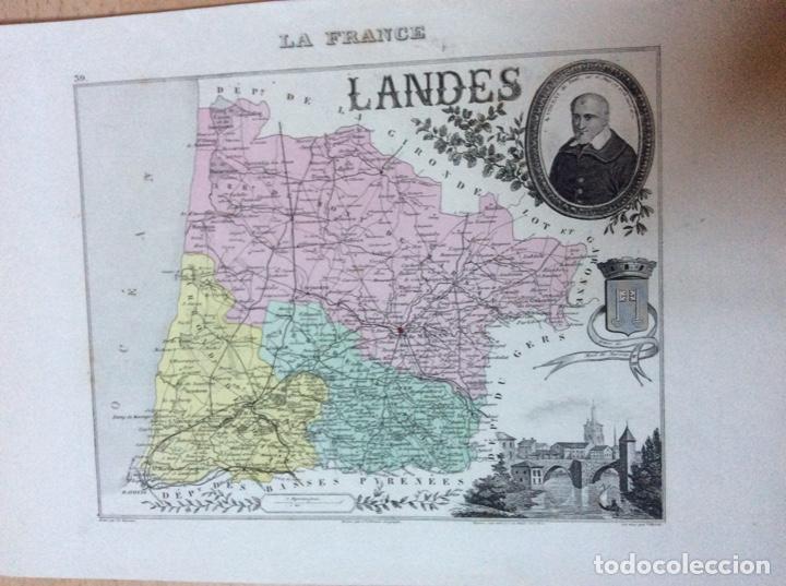 Mapa de Francia 32cmx22cm