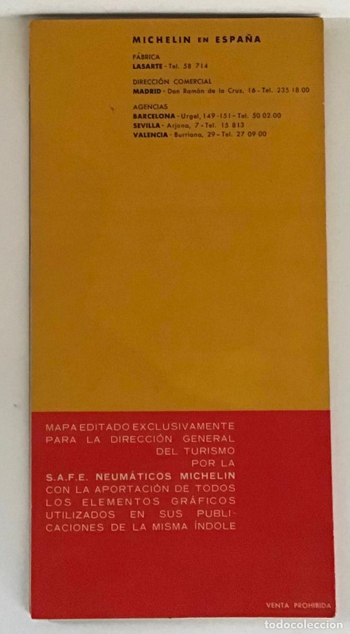 Mapas contempor&aacute;neos: MAPA DE MICHELIN ESPA&Ntilde;A 1962 - Foto 3