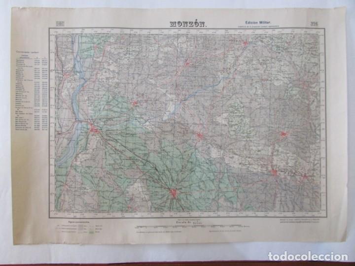 Mapas contempor&aacute;neos: Mapa del Ej&eacute;rcito 1:50.000 MONZ&Oacute;N A&ntilde;o 1953 - Foto 1