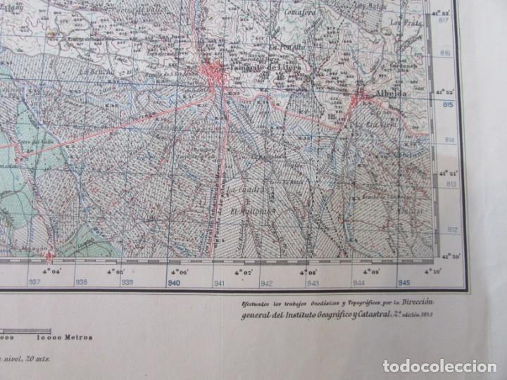 Mapas contempor&aacute;neos: Mapa del Ej&eacute;rcito 1:50.000 MONZ&Oacute;N A&ntilde;o 1953 - Foto 2