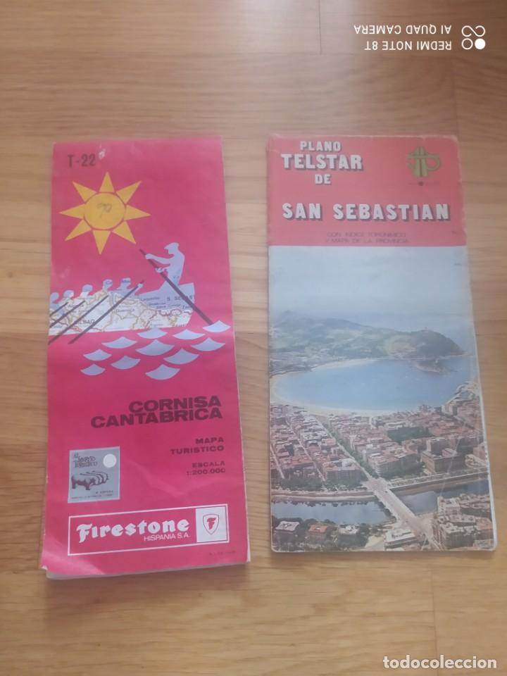 Mapas contempor&aacute;neos: Mapas antiguos de San Sebasti&aacute;n y Cornisa Cant&aacute;brica con las 3 capitales vascas (lote)