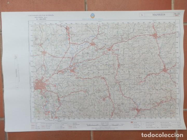 manresa. mapa a escala 1: 50.000. cartografía m - Compra venta en ...