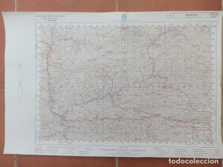 Mapas contempor&aacute;neos: RIPOLL. Mapa a Escala 1: 50.000. Cartograf&iacute;a Militar de Espa&ntilde;a: Serie L Hoja n&ordm; 37-11.