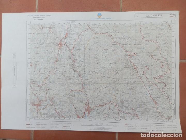 Mapas contempor&aacute;neos: LA GARRIGA. Mapa a Escala 1: 50.000. Cartograf&iacute;a Militar de Espa&ntilde;a: Serie L Hoja n&ordm; 37-14.
