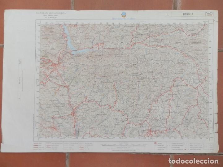 Mapas contempor&aacute;neos: BERGA. Mapa a Escala 1: 50.000. Cartograf&iacute;a Militar de Espa&ntilde;a: Serie L Hoja n&ordm; 36-12.