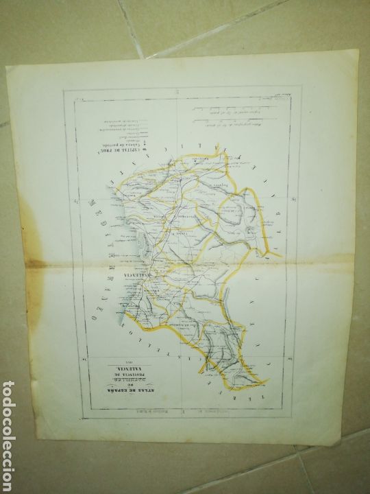 Zeitgen&ouml;ssische Karten: Atlas de espa&ntilde;a de bachiller provincia de Valencia 1852