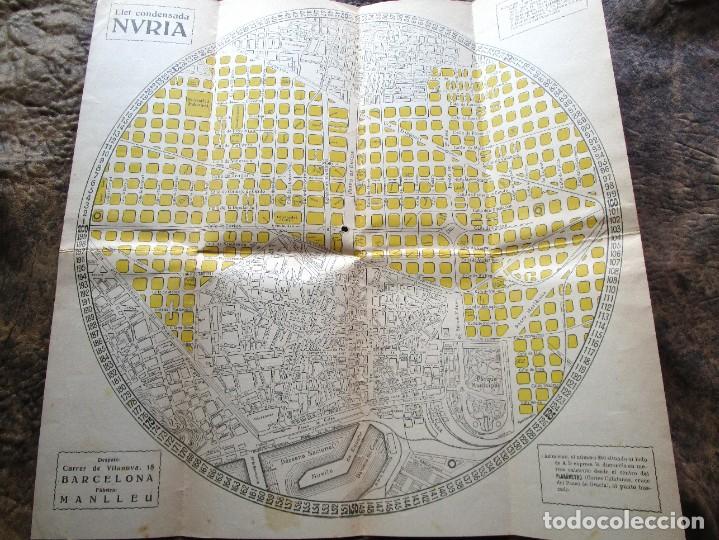 Zeitgen&ouml;ssische Karten: mapa barcelona principios a&ntilde;os 30 publicidad leche condensada nuria productos lacteos