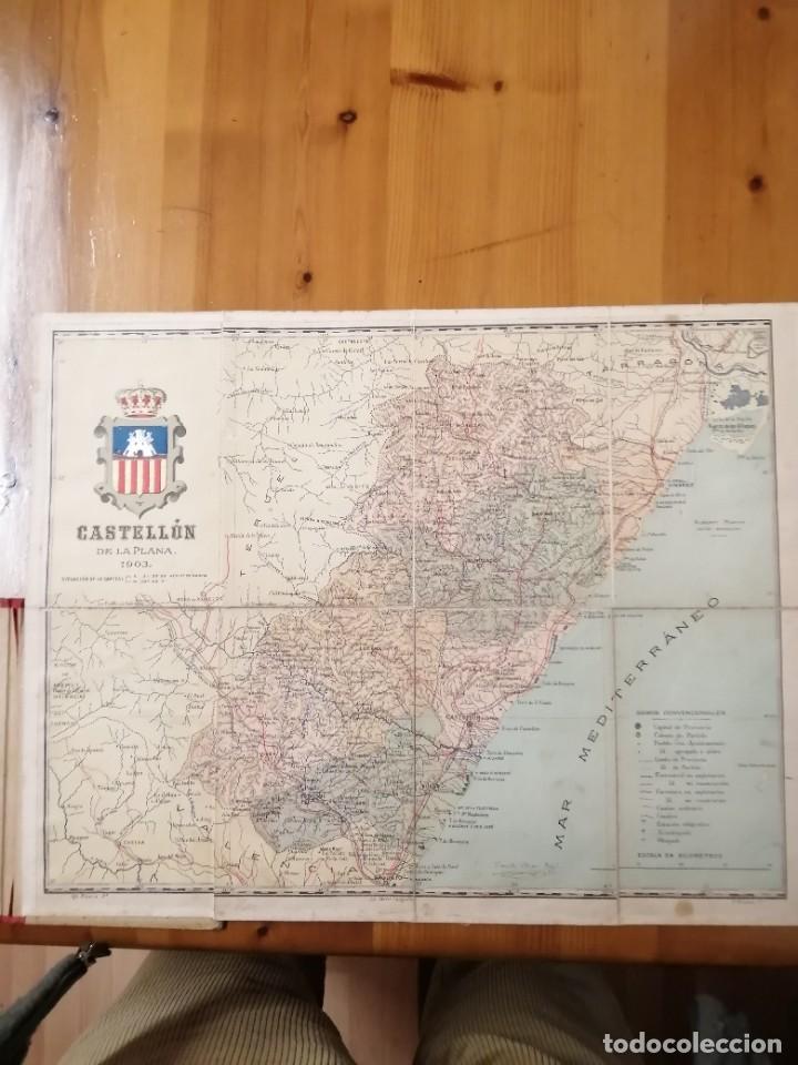 Mapas contempor&aacute;neos: mapa de la provincia de castell&oacute;n 1903 - Foto 3