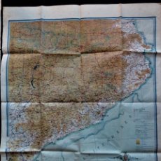 Mapas contemporáneos: MAPA DE CATALUÑA Y PAIS LINDANTE DE ARAGÓN Y FRANCIA - 65X79 CM - EDUARD BROSSA, 1930. Lote 248511730