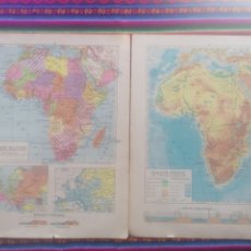 Mapas contemporáneos: MAPA POLÍTICO Y FÍSICO DE AFRICA. AÑOS 60. #MAP0005