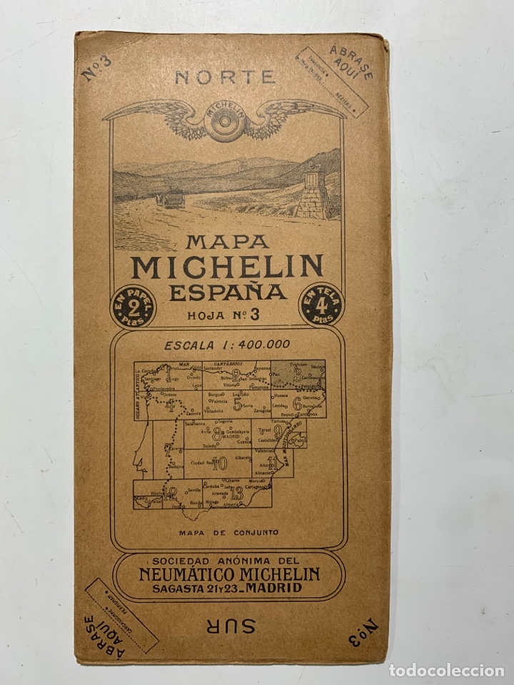 Mapas contempor&aacute;neos: mapa michelin espa&ntilde;a hoja n&ordm; 3 - Foto 1