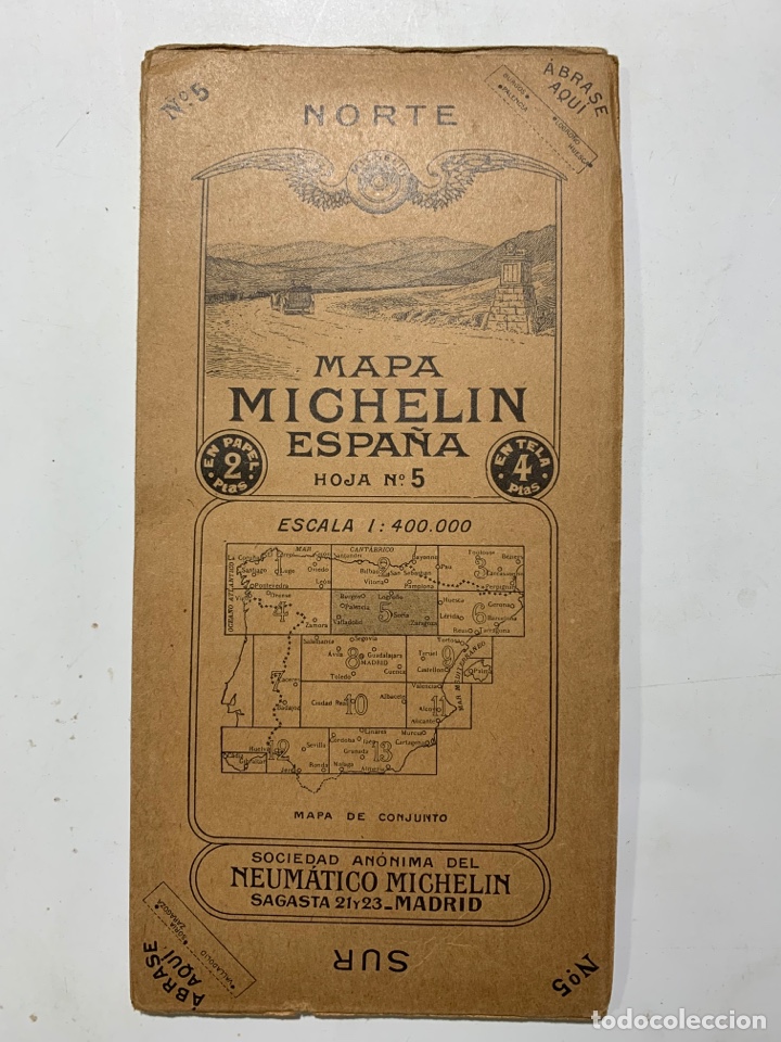 Mapas contempor&aacute;neos: mapa michelin espa&ntilde;a hoja n&ordm; 5