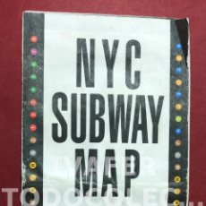 Mapas contemporáneos: MAPA DEL METRO DE NUEVA YORK, AÑOS 90, CON ESTACION TORRES GEMELAS, FRANCES,ESPAÑOL,ITALIANO,JAPONES. Lote 251438655