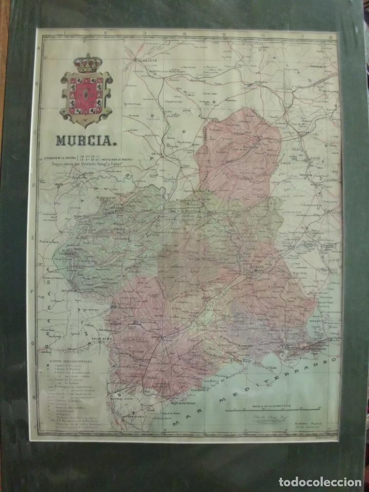 Zeitgen&ouml;ssische Karten: MAPA ANTIGO DE LA PROVINCIA DE MURCIA. AUTOR BENITO CHIAS ING&ordm;. A&Ntilde;O 1910 - G-MAPAS-032 ,3
