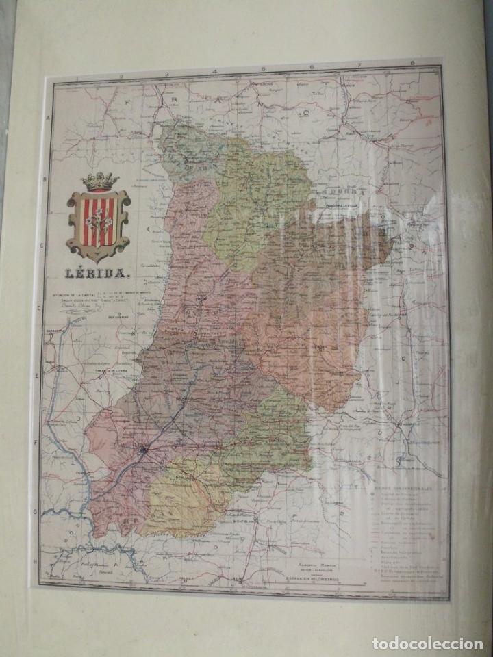 Zeitgen&ouml;ssische Karten: MAPA ANTIGO DE LA PROVINCIA DE LERIDA. AUTOR BENITO CHIAS ING&ordm;. A&Ntilde;O 1910 G-MAPAS-034