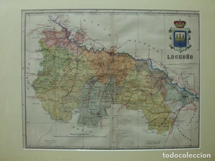 Zeitgen&ouml;ssische Karten: MAPA ANTIGO DE LA PROVINCIA DE LOGRO&Ntilde;O. AUTOR BENITO CHIAS ING&ordm;. A&Ntilde;O 1910 G-MAPAS-039
