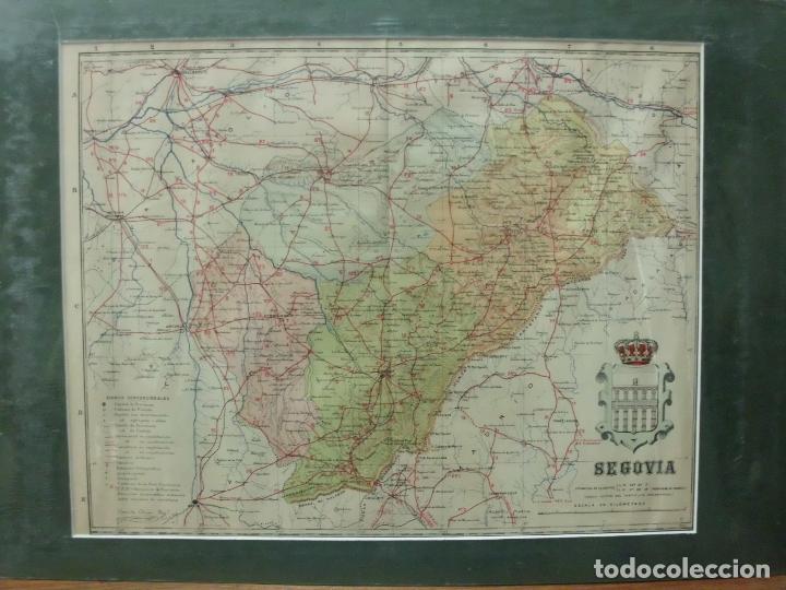 Zeitgen&ouml;ssische Karten: MAPA ANTIGO DE LA PROVINCIA DE SEGOVIA. AUTOR BENITO CHIAS ING&ordm;. A&Ntilde;O 1910 G-MAPAS-040
