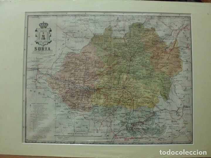 Zeitgen&ouml;ssische Karten: MAPA ANTIGO DE LA PROVINCIA DE SORIA. AUTOR BENITO CHIAS ING&ordm;. A&Ntilde;O 1910 G-MAPAS-041