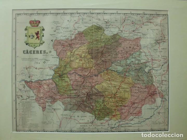 Zeitgen&ouml;ssische Karten: MAPA ANTIGO DE LA PROVINCIA DE CACERES. AUTOR BENITO CHIAS ING&ordm;. A&Ntilde;O 1910 G-MAPAS-042