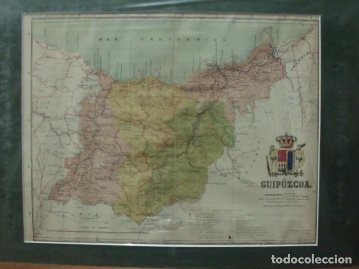 Zeitgen&ouml;ssische Karten: MAPA ANTIGO DE LA PROVINCIA DE GUIPUZCOA. AUTOR BENITO CHIAS ING&ordm;. A&Ntilde;O 1910 G-MAPAS-043